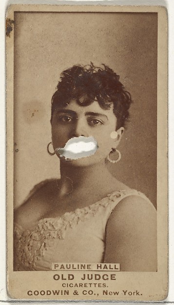 Pauline Hall, from the Actors and Actresses series (N171) for Old Judge Cigarettes