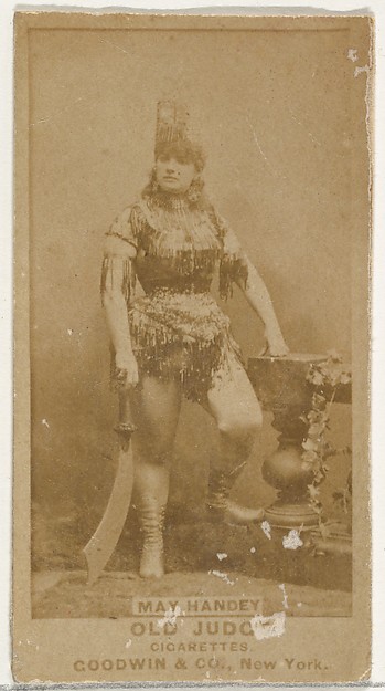May Handey, from the Actors and Actresses series (N171) for Old Judge Cigarettes