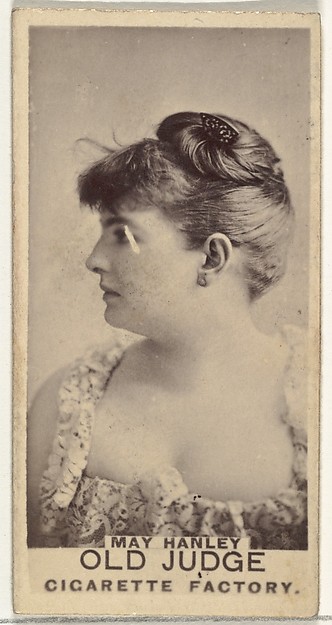 May Hanley, from the Actors and Actresses series (N171) for Old Judge Cigarettes