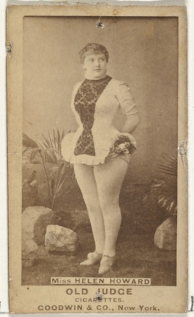 Miss Helen Howard, from the Actors and Actresses series (N171) for Old Judge Cigarettes