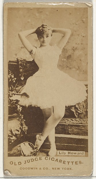 Lily Howard, from the Actors and Actresses series (N171) for Old Judge Cigarettes