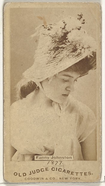 Fanny Johnston, from the Actors and Actresses series (N171) for Old Judge Cigarettes