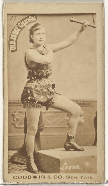 Leona, from the Actors and Actresses series (N171) for Old Judge Cigarettes