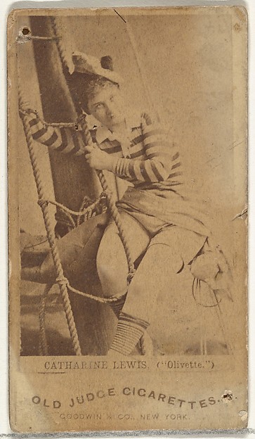 Catharine Lewis in "Olivette", from the Actors and Actresses series (N171) for Old Judge Cigarettes