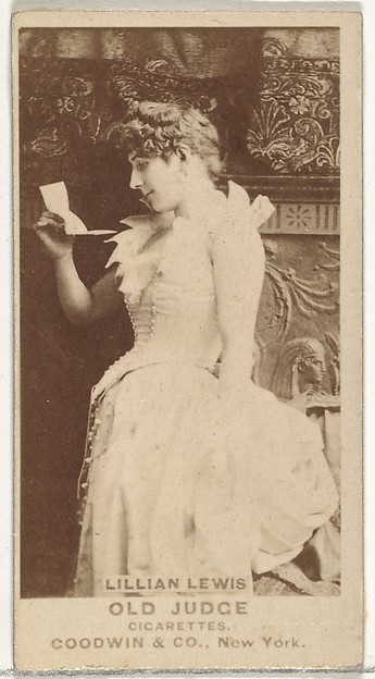 Lillian Lewis, from the Actors and Actresses series (N171) for Old Judge Cigarettes
