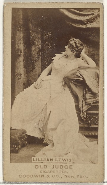 Lillian Lewis, from the Actors and Actresses series (N171) for Old Judge Cigarettes