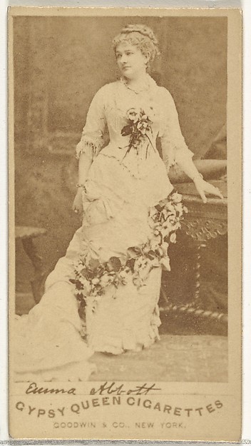 Emma Abbott, from the Actors and Actresses series (N171) for Gypsy Queen Cigarettes