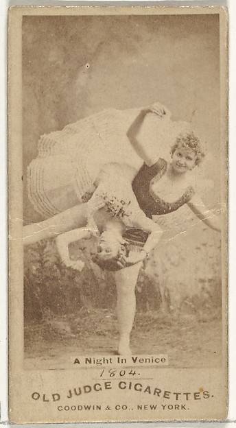 A Night in Venice, from the Actors and Actresses series (N171) for Old Judge Cigarettes