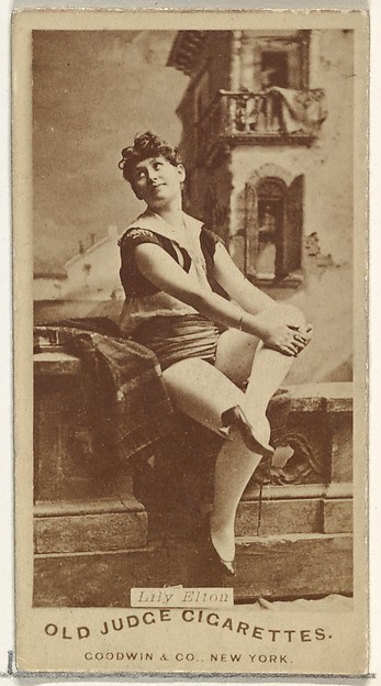 Lily Elton, from the Actors and Actresses series (N171) for Old Judge Cigarettes