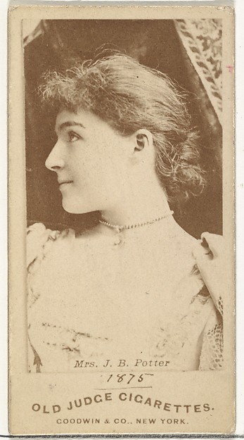 Mrs. J.B. Potter, from the Actors and Actresses series (N171) for Old Judge Cigarettes