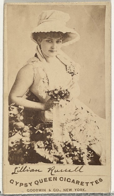 Lillian Russell, from the Actors and Actresses series (N171) for Gypsy Queen Cigarettes