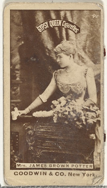 Mrs. James Brown Potter, from the Actors and Actresses series (N171) for Gypsy Queen Cigarettes