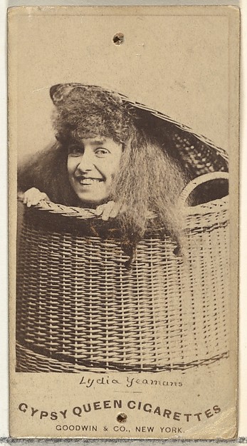 Lydia Yeamans, from the Actors and Actresses series (N171) for Gypsy Queen Cigarettes by Goodwin & Company, The Metropolitan Museum of Art