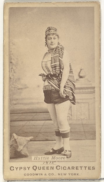 Hattie Moore, from the Actors and Actresses series (N171) for Old Judge Cigarettes