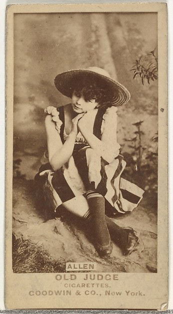 Allen, from the Actors and Actresses series (N171) for Old Judge Cigarettes