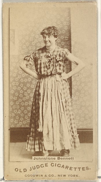Johnstone Bennett, from the Actors and Actresses series (N171) for Old Judge Cigarettes by Goodwin & Company, The Metropolitan Museum of Art