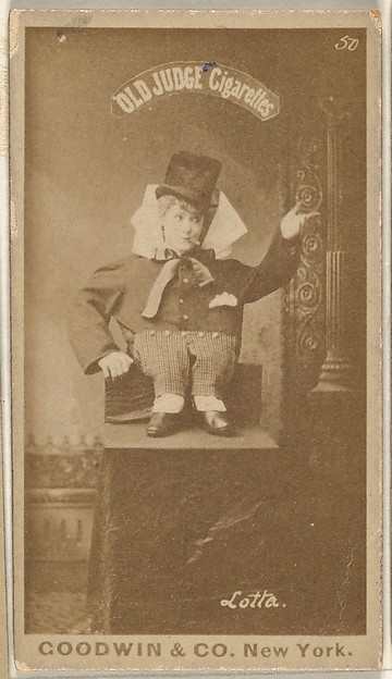 Lotta, from the Actors and Actresses series (N171) for Old Judge Cigarettes