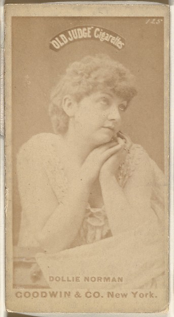 Dollie Norman, from the Actors and Actresses series (N171) for Old Judge Cigarettes