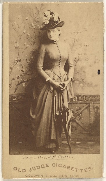 Mrs. J.B. Potter, from the Actors and Actresses series (N171) for Old Judge Cigarettes