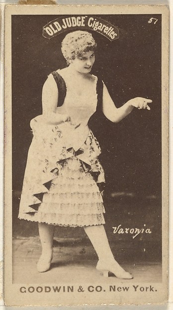 Varonia, from the Actors and Actresses series (N171) for Old Judge Cigarettes