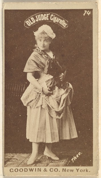 Theo, from the Actors and Actresses series (N171) for Old Judge Cigarettes