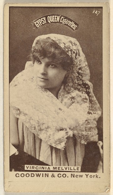 Virginia Melville, from the Actors and Actresses series (N171) for Gypsy Queen Cigarettes