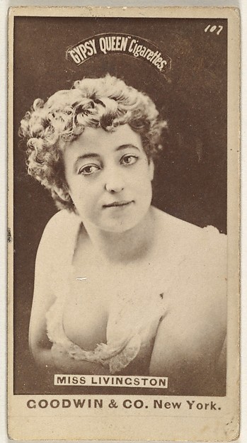 Miss Livingston, from the Actors and Actresses series (N171) for Gypsy Queen Cigarettes