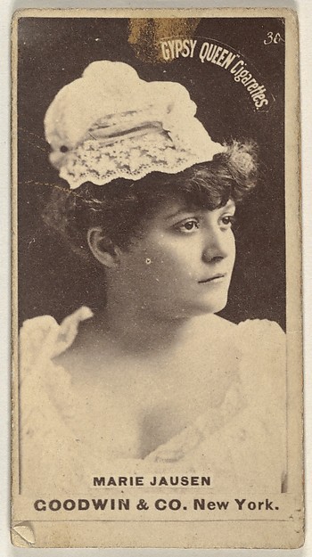 Marie Jausen, from the Actors and Actresses series (N171) for Gypsy Queen Cigarettes