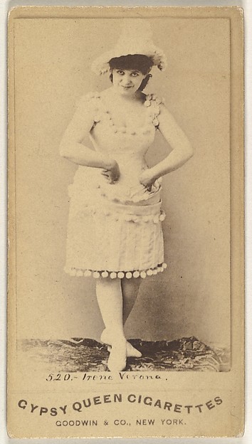 Irene Verona, from the Actors and Actresses series (N171) for Gypsy Queen Cigarettes