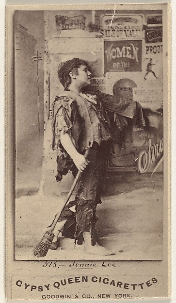 Jennie Lee, from the Actors and Actresses series (N171) for Gypsy Queen Cigarettes