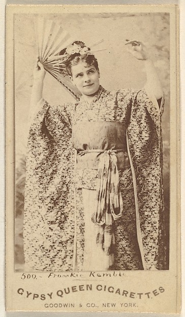 Frankie Kemble, from the Actors and Actresses series (N171) for Gypsy Queen Cigarettes