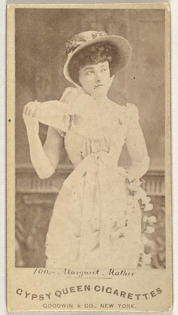 Margaret Mather, from the Actors and Actresses series (N171) for Gypsy Queen Cigarettes