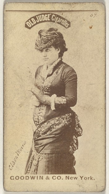 Clara Morris, from the Actors and Actresses series (N171) for Old Judge Cigarettes