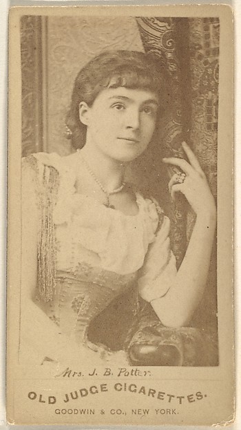Mrs. J.B. Potter, from the Actors and Actresses series (N171) for Old Judge Cigarettes