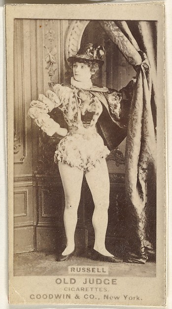 Russell, from the Actors and Actresses series (N171) for Old Judge Cigarettes