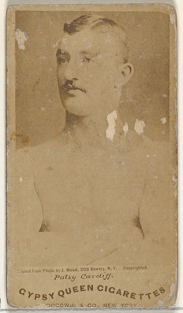 Patsy Cardiff, from the Celebrities and Prizefighters series (N174) for Gypsy Queen Cigarettes