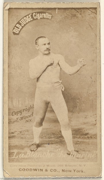 George La Blanche "The Marine", from the Celebrities and Prizefighters series (N174) for Old Judge Cigarettes