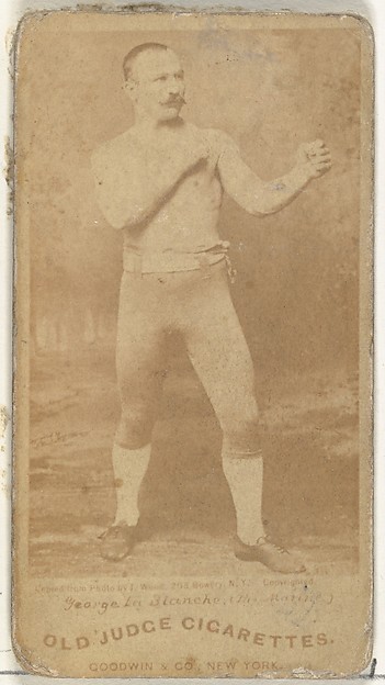 George La Blanche "The Marine", from the Celebrities and Prizefighters series (N174) for Old Judge Cigarettes