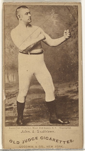 John L. Sullivan, from the Celebrities and Prizefighters series (N174) for Old Judge Cigarettes