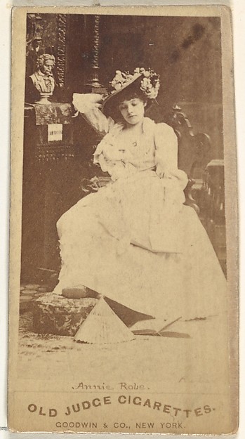 Annie Robe, from the Actors and Actresses series (N171) for Old Judge Cigarettes