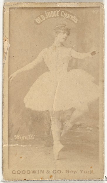 Rigatti, from the Actors and Actresses series (N171) for Old Judge Cigarettes