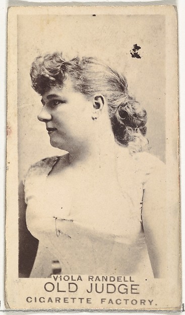 Viola Randell, from the Actors and Actresses series (N171) for Old Judge Cigarettes