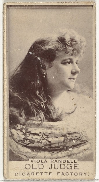 Viola Randell, from the Actors and Actresses series (N171) for Old Judge Cigarettes