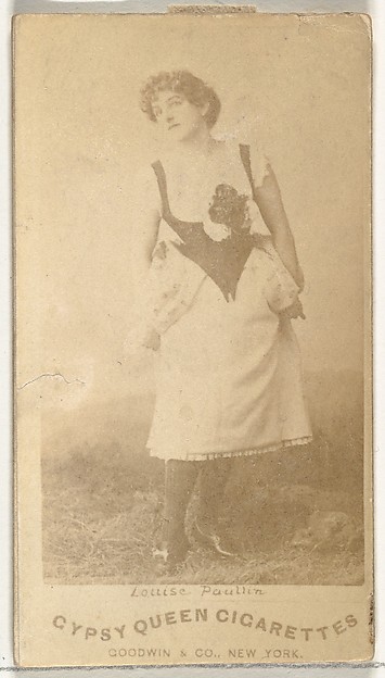 Louise Paullin, from the Actors and Actresses series (N171) for Old Judge Cigarettes