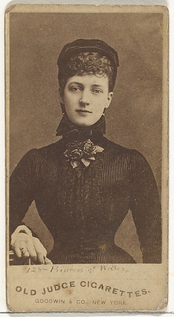 Princess of Wales, from the Actors and Actresses series (N171) for Old Judge Cigarettes