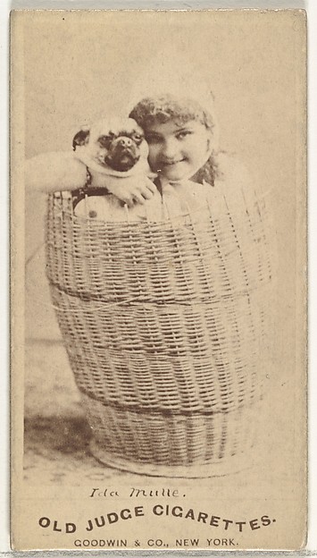Ida Mulle, from the Actors and Actresses series (N171) for Old Judge Cigarettes