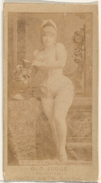 Mortimer, from the Actors and Actresses series (N171) for Old Judge Cigarettes