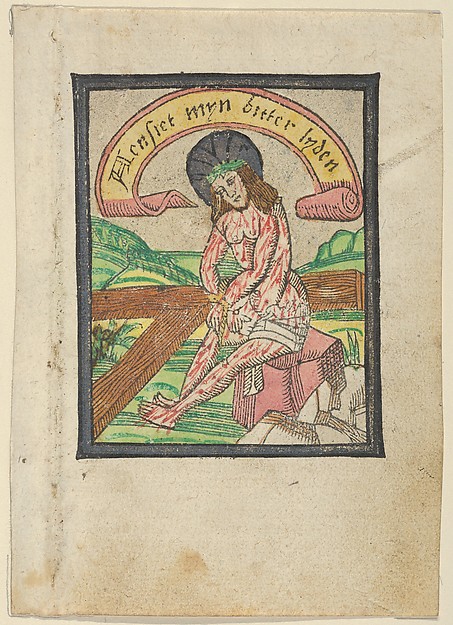 Man of Sorrows by Anonymous, Netherlandish, 15th century