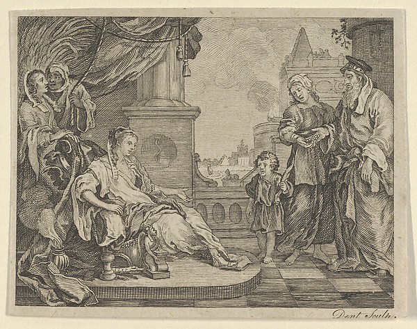 Moses Brought to Pharoah's Daughter by Dent