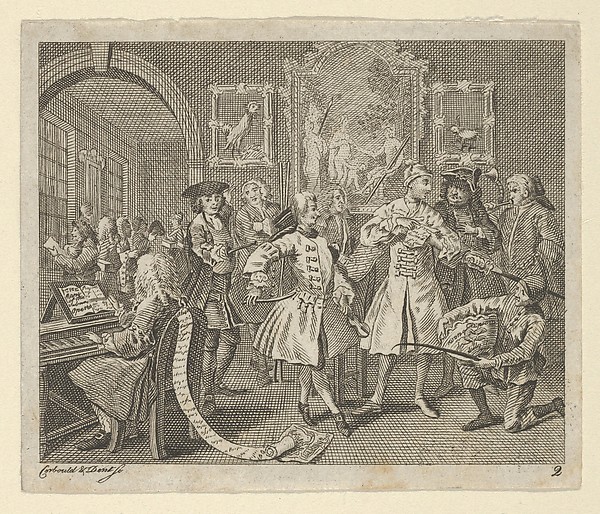 A Rake's Progress, Plate 2